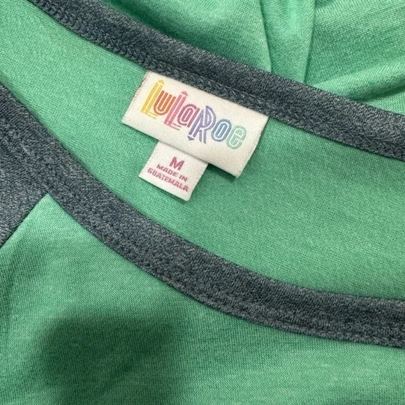 NWT LuLaRoe Julia Raglan Shirt Dress Women's Stretch Knit Midi Crew Neck Sz M - Picture 8 of 11